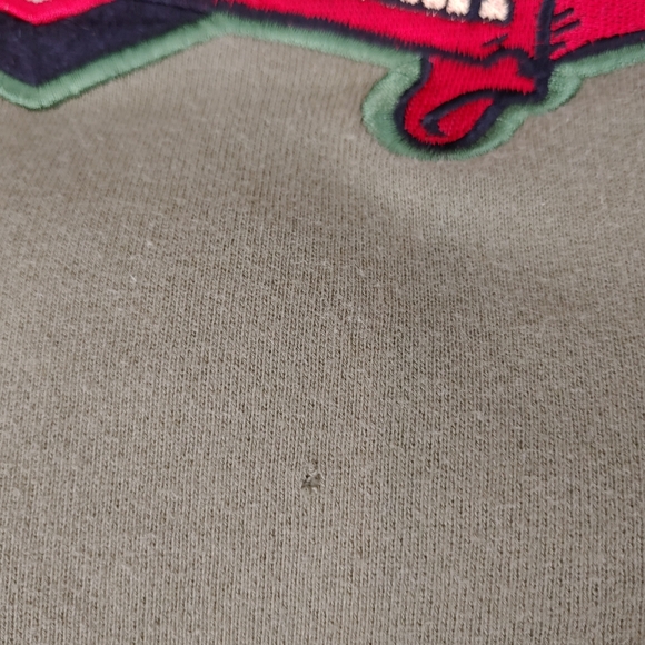 Vintage SHMACK Army Green Zip Up Hoodie Jacket Back Patch Size XL - Picture 14 of 16